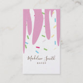 Sprinklen Bäckerei Ice Creme Zuckerguss Dripping B Visitenkarte (Vorderseite)