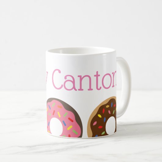 Sprinklen Donut benutzerdefinierte Mug Kaffeetasse (VorderseiteRechts)
