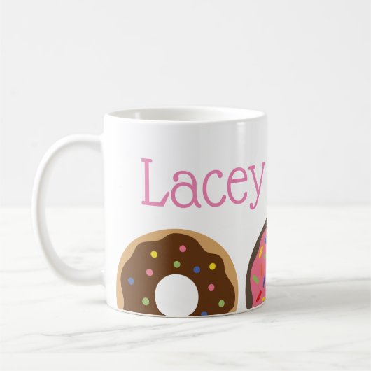 Sprinklen Donut benutzerdefinierte Mug Kaffeetasse (Links)
