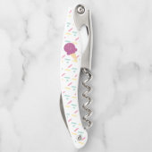 Sprinklen Eiscreme farbenfrohe Monogramm Kellnermesser (Rückseite)