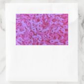 Sprinklen für die Brustkrebserkrankung in Rosa Rib Rechteckiger Aufkleber (Tasche)