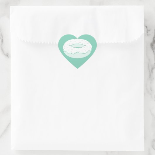 Sprinklen Herz-Aufkleber (Tasche)