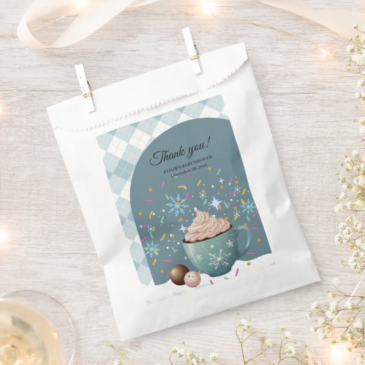 Sprinklen Hot Cocoa Winter Snowflakes Babydusche Geschenktütchen (Ausgeschnitten)