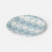 Sprinklen Hot Cocoa Winter Snowflakes Babydusche Pappteller (Schrägansicht)