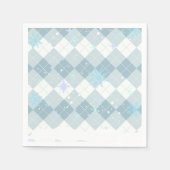 Sprinklen Hot Cocoa Winter Snowflakes Babydusche Serviette (Vorderseite)