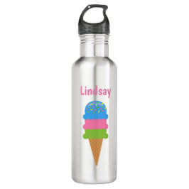 Sprinklen Ice Creme Cone Personalisiertes Wasser F Edelstahlflasche