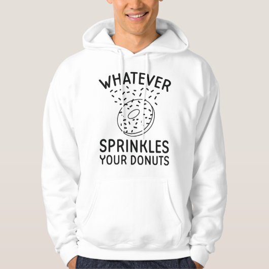 Sprinklen Ihre Donuts Hoodie (Vorderseite)