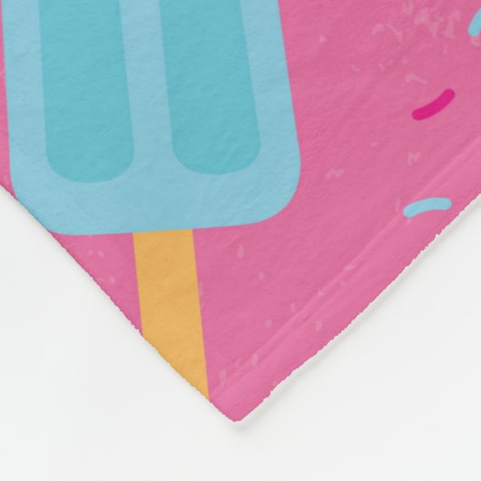 Sprinklen, Kuchen, Eis und Popsikel scat Fleecedecke (Ecke)