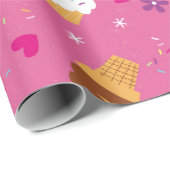 Sprinklen, Kuchen, Eis und Popsikel scat Geschenkpapier (Rolleneckpunkt)