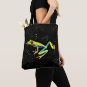 Sprinklen Mit Augen, gemalter Baumfrosch Tasche (Von Nahem)