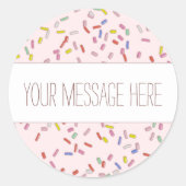Sprinklen personalisierbare Aufkleber (Vorderseite)
