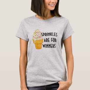 Sprinklen sind für den T - Shirt des Siegers best