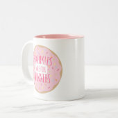 Sprinklen sind für Gewinner Funny Donut Tasse (Vorderseite Links)