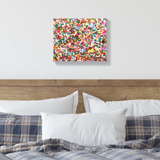 Sprinklen Stretchierte Canvas drucken Leinwanddruck (Insitu (Schlafzimmer))