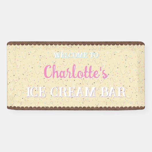 Sprinklen und Elfenbeineis Banner (Horizontal)