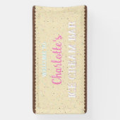 Sprinklen und Elfenbeineis Banner (Vertikal)