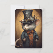 Sprinklepaws Vielen Dank Steampunk Tier Custom Dankeskarte (Rückseite)