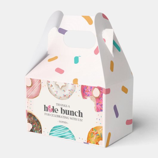 Sprinkler Donut Geburtstagsparty Gefallen Box Geschenkschachtel (Vorderseite)