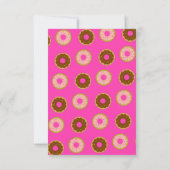 Sprinkler Donuts Jeden Anlaß Rosa Party Einladung (Rückseite)