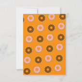 Sprinkler Donuts Jeder Anlass Orange Kleines Party Einladung (Rückseite)
