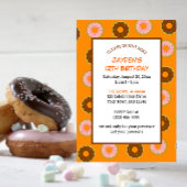 Sprinkler Donuts Jeder Anlass Orange Kleines Party Einladung