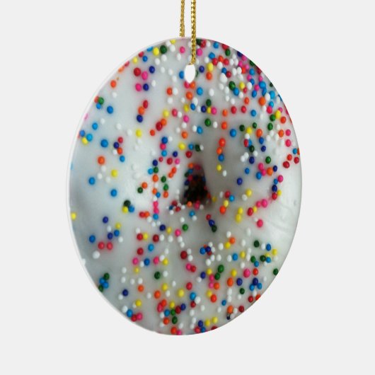 Sprinkler Doughnut Keramik Ornament (Rechts)