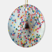 Sprinkler Doughnut Keramik Ornament (Links)