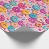 Sprinkler Genuss Donut Wrapping Papier Geschenkpapier (Ecke)