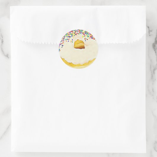Sprinkler Mattierter Doughnut Stickers (Tasche)