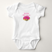 Sprinkler mit Cuteness Pink Mattiert Donut Baby T-