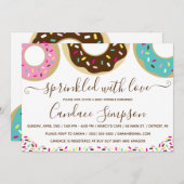 Sprinkler mit Liebe Baby Sprinkle Einladung (Vorne/Hinten)