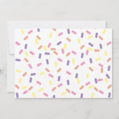 Sprinkler mit Liebe Baby Sprinkle pinkviolett Einladung (Rückseite)