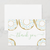 Sprinkler mit Liebe Baby Sprinkle Vielen Dank Dankeskarte (Vorne/Hinten)