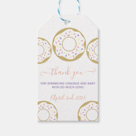 Sprinkler mit Liebe Baby Sprinkle Vielen Dank Geschenkanhänger