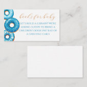 Sprinkler mit Liebe Donut Baby Shower Book Drive Begleitkarte (Vorne/Hinten)