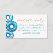 Sprinkler mit Liebe Donut Baby Shower Book Drive Begleitkarte (Vorderseite)