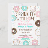 Sprinkler mit Liebe Donut Baby Sprinkle Einladung (Vorderseite)