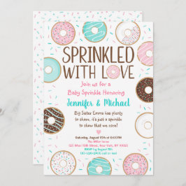 Sprinkler mit Liebe Donut Baby Sprinkle Einladung