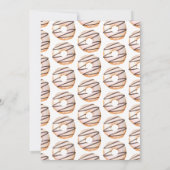 Sprinkler mit Liebe Donut Babydusche Ankündigung (Rückseite)