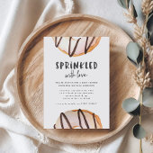 Sprinkler mit Liebe Donut Babydusche Ankündigung
