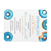 Sprinkler mit Liebe Donut Babydusche Einladung Magnet (Horizontal)