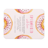 Sprinkler mit Liebe Donut Babydusche Magnet (Horizontal)