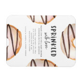 Sprinkler mit Liebe Donut Babydusche Magnet (Horizontal)