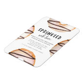 Sprinkler mit Liebe Donut Babydusche Magnet (Linke Seite)