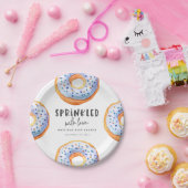 Sprinkler mit Liebe Donut Babydusche Pappteller (Party)