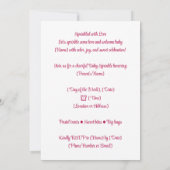 Sprinkler mit Liebe laden | Bright Joy Einladung (Rückseite)