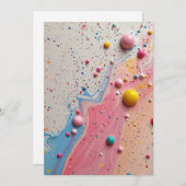 Sprinkler mit Liebe laden | Candy Confetti Einladung (Vorne/Hinten)