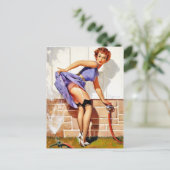 Sprinkler Pin-Up Postkarte (Stehend Vorderseite)