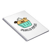 Sprinkler Pupcake Funny Puppy Cupcake Puppe Notizblock (Rechte Seite)