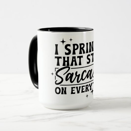 Sprinkler Sarcasm Tasse (Vorderseite Links)